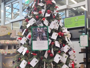 © Dehner Neunkirchen Weihnachtsbaum mit Wunschzetteln für Tiergeschenke